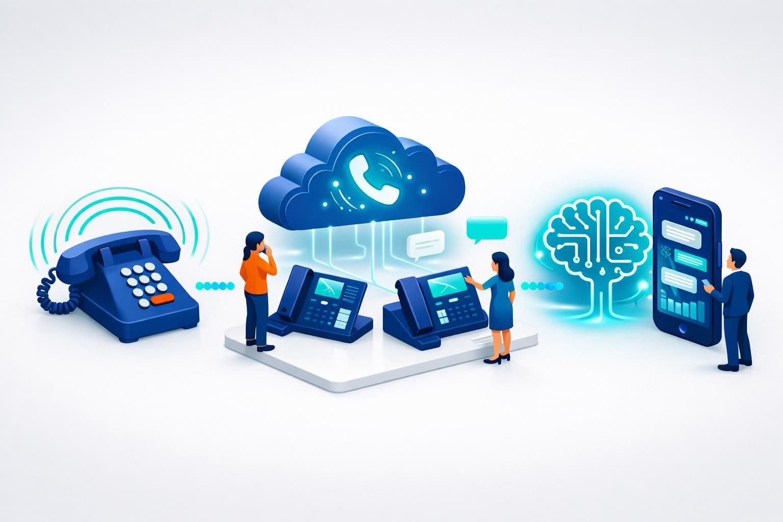 découvrez l'évolution du standard téléphonique, de la technologie analogique traditionnelle à l'intégration de l'intelligence artificielle en 2026, pour optimiser la communication en entreprise.