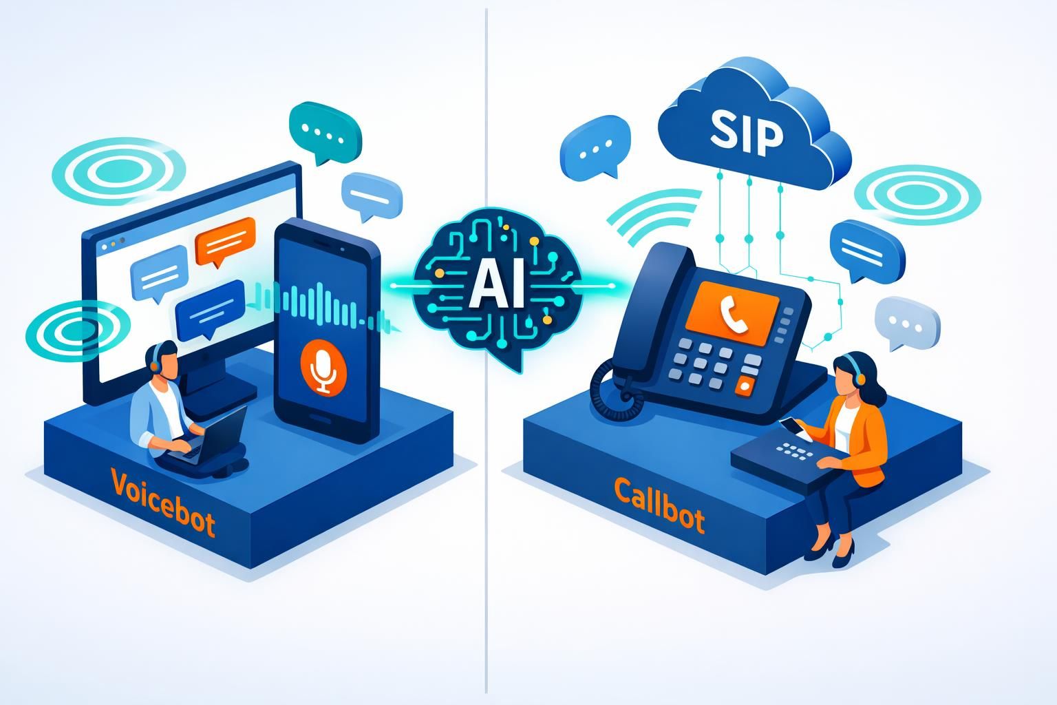 découvrez les différences clés entre voicebot et callbot, leurs avantages respectifs, et comment choisir la meilleure solution pour votre entreprise en 2026.