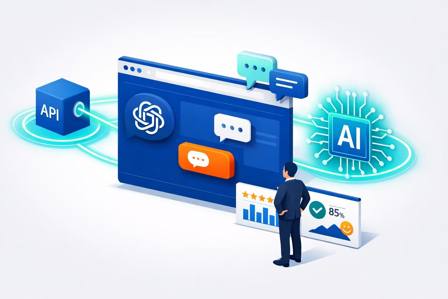 découvrez comment intégrer la technologie openai gpt à votre site web grâce à notre guide complet sur les chatbots intelligents, pour améliorer l'interaction utilisateur et automatiser la communication.