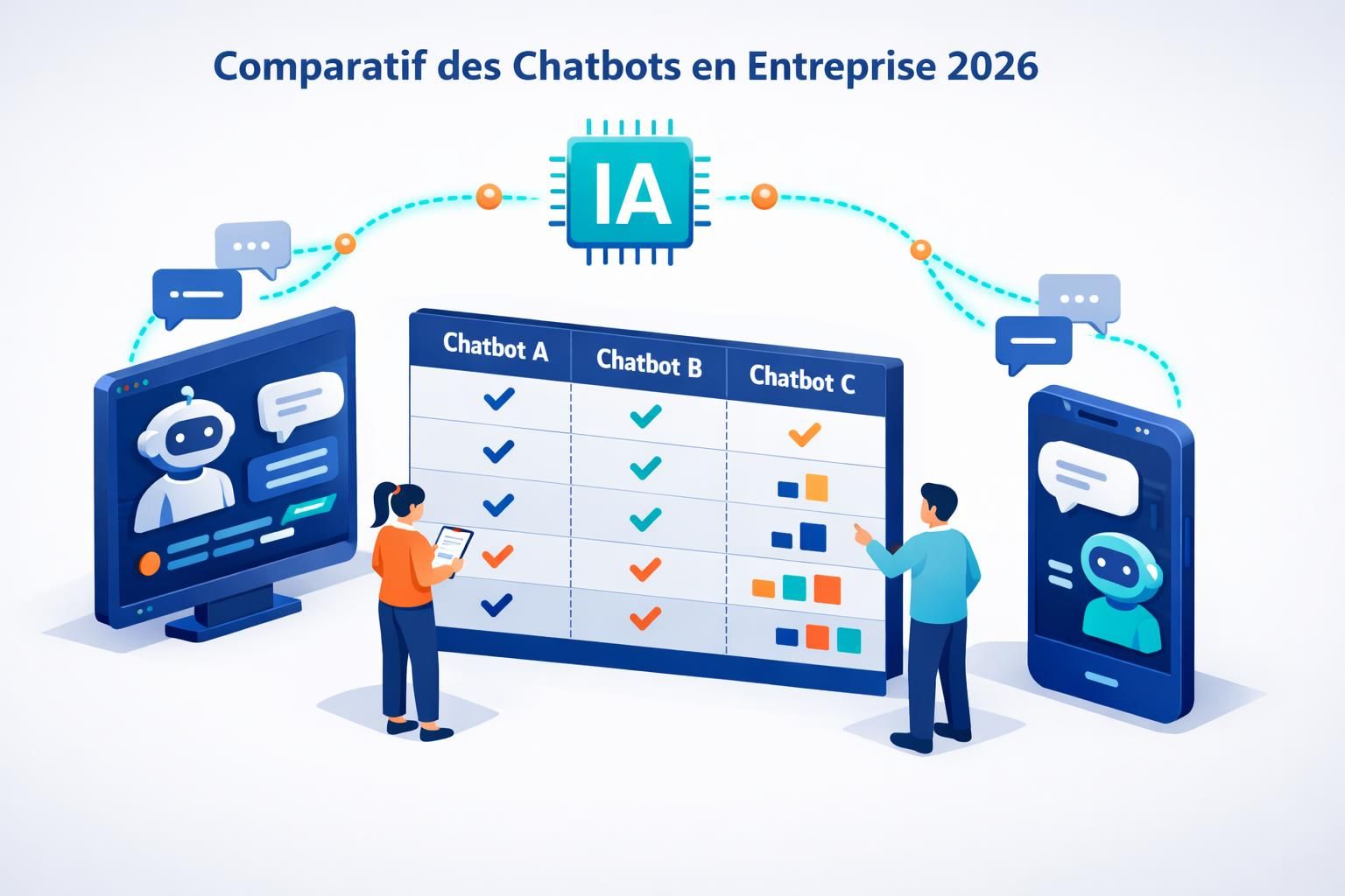 découvrez notre comparatif 2026 des 12 meilleurs chatbots pour choisir la solution la plus performante et adaptée à vos besoins.