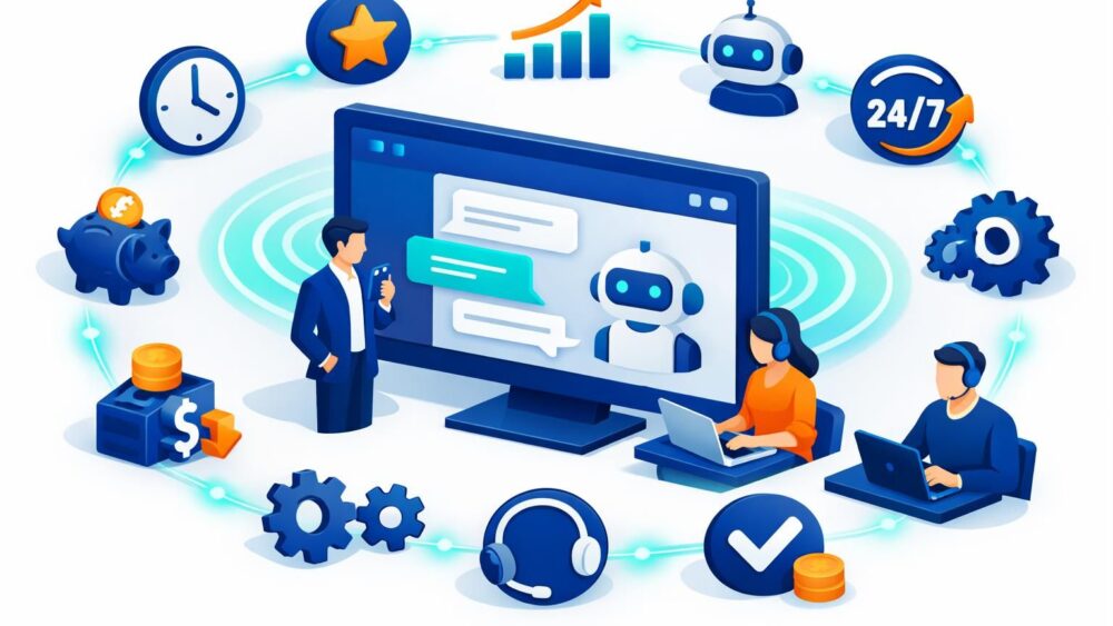 découvrez pourquoi utiliser un chatbot peut transformer votre business avec 10 bénéfices concrets, de l'amélioration du service client à l'augmentation des ventes.