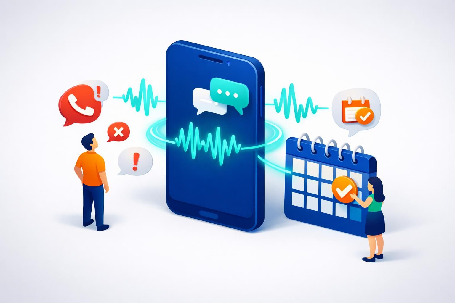découvrez notre répondeur automatique intelligent qui transforme vos appels manqués en rendez-vous confirmés, optimisant ainsi votre gestion et votre efficacité.