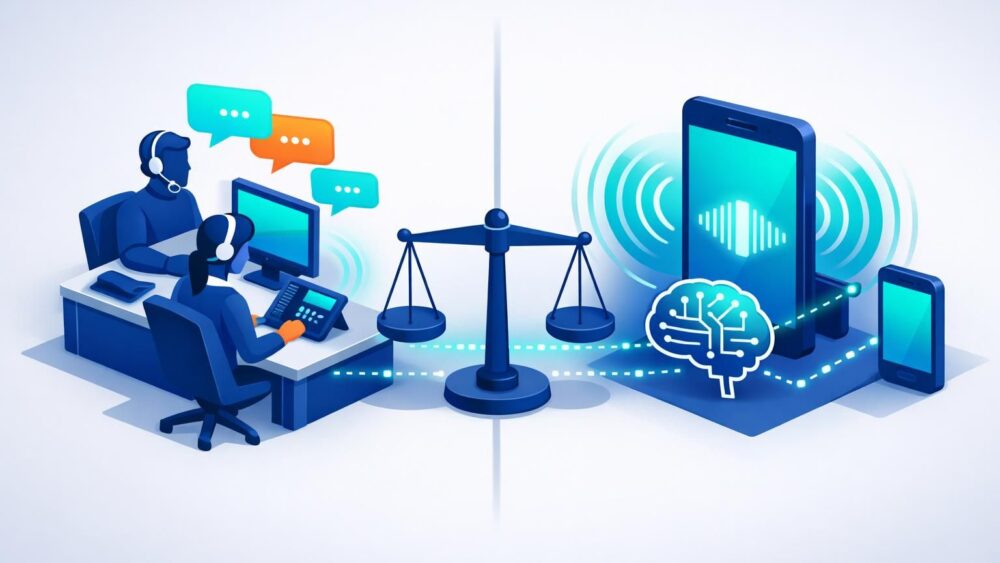 découvrez notre comparatif objectif 2026 entre le télésecrétariat externalisé et les callbots ia pour optimiser la gestion de vos appels professionnels.
