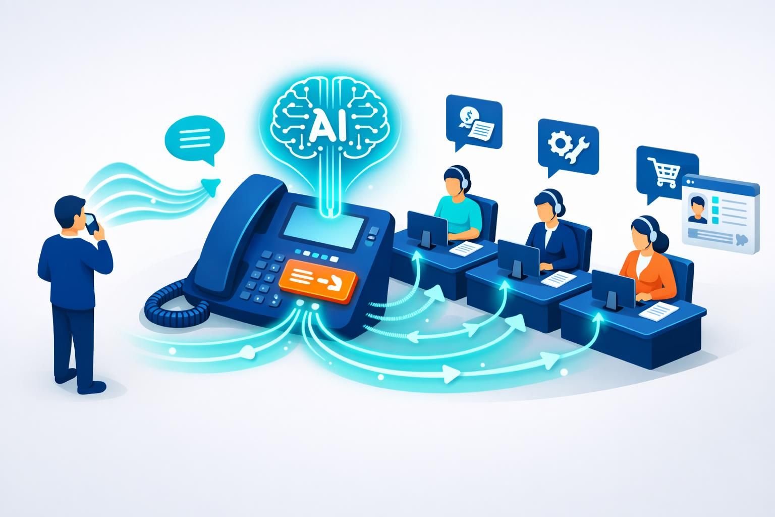 découvrez comment le transfert d'appel intelligent utilise l'intelligence artificielle pour optimiser la gestion de vos communications et améliorer l'expérience client.