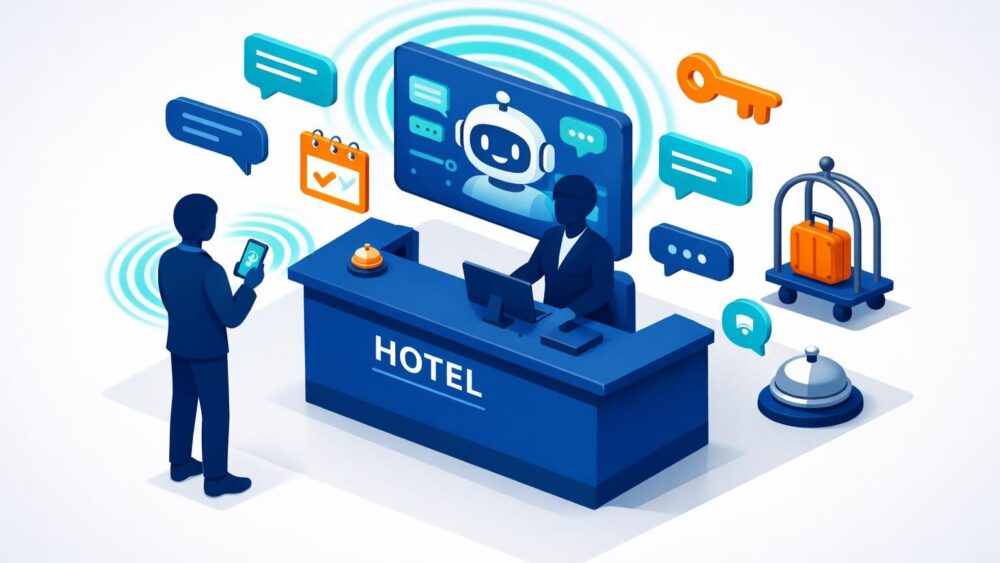 découvrez comment un chatbot dédié à l'hôtellerie peut automatiser les réservations et les services de conciergerie pour améliorer l'expérience client et optimiser la gestion de votre établissement.