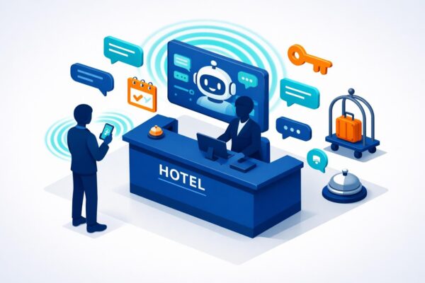 découvrez comment un chatbot dédié à l'hôtellerie peut automatiser les réservations et les services de conciergerie pour améliorer l'expérience client et optimiser la gestion de votre établissement.