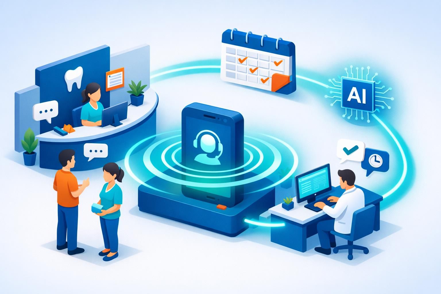 découvrez comment un callbot pour dentiste peut optimiser la gestion des rendez-vous de votre cabinet, améliorer l'expérience patient et gagner du temps au quotidien.