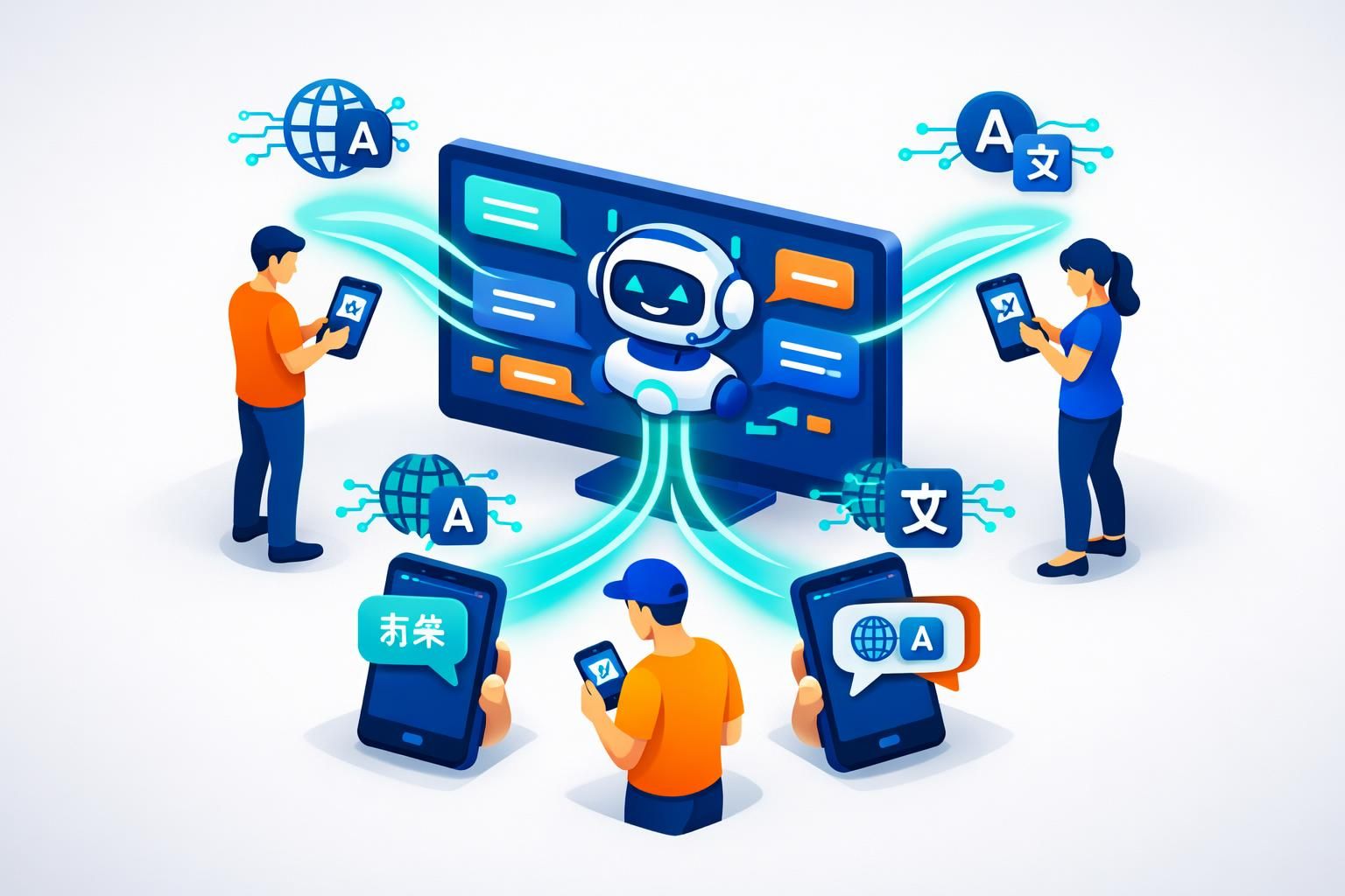 découvrez notre chatbot multilingue qui permet de communiquer efficacement avec vos clients dans leur langue maternelle, améliorant ainsi leur expérience et votre service client.