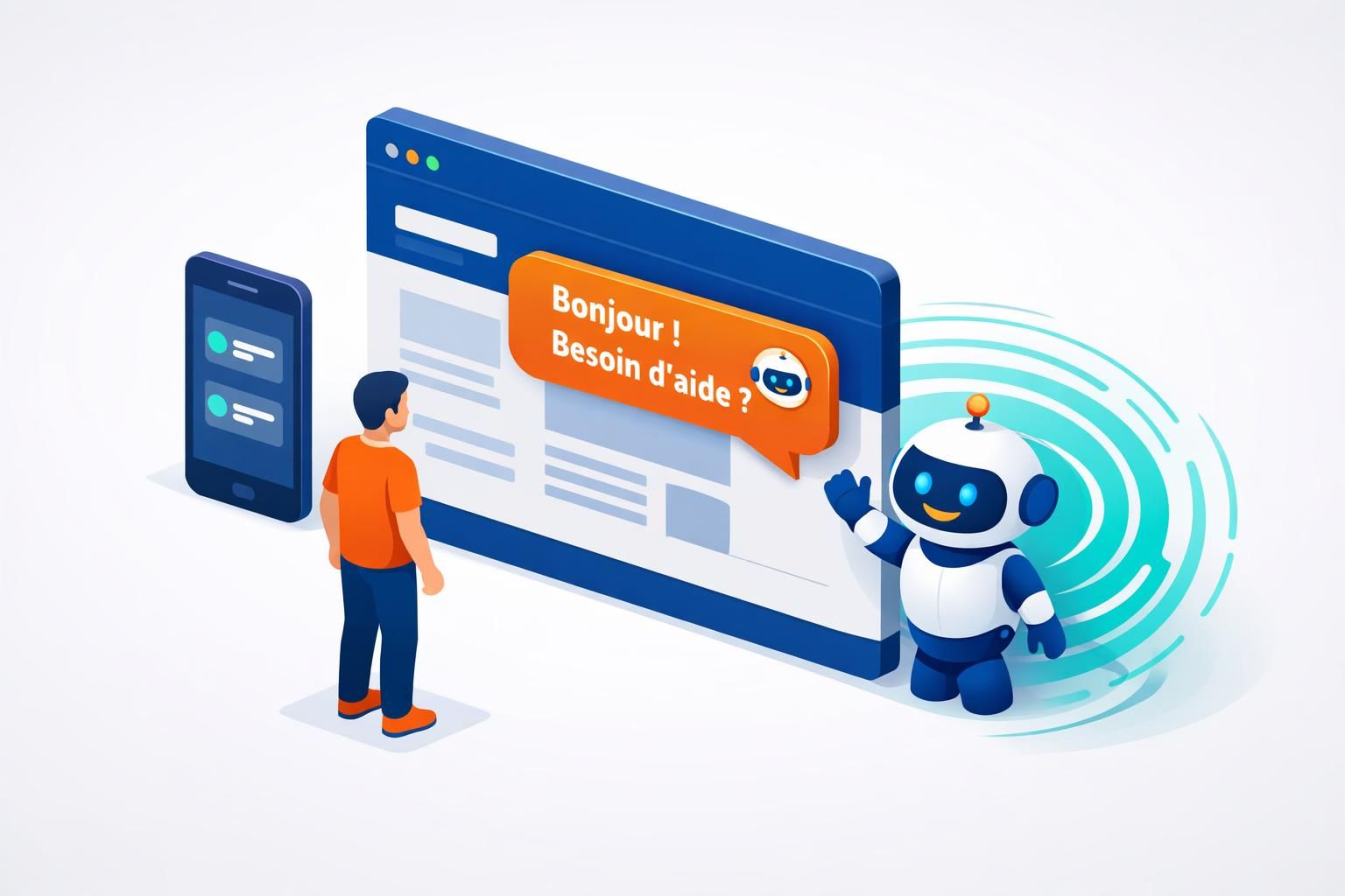 découvrez comment un chatbot proactif peut engager vos clients avant même qu'ils ne posent une question, améliorant ainsi l'expérience utilisateur et augmentant vos conversions.