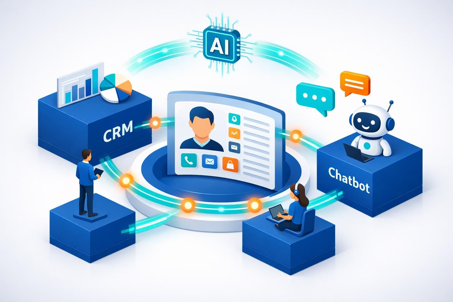 découvrez comment l'intégration d'un chatbot avec votre crm permet d'obtenir une vue client unifiée, améliorant l'expérience utilisateur et optimisant la gestion des interactions.