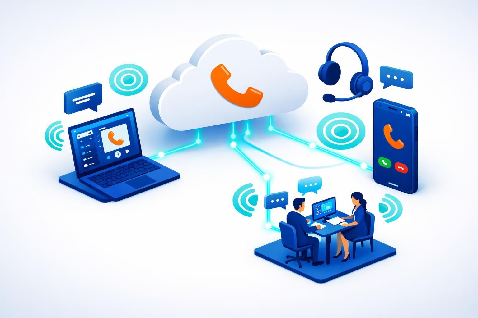 découvrez nos solutions de standard téléphonique sans matériel, 100% logicielles, pour une communication d'entreprise flexible, économique et facile à gérer.