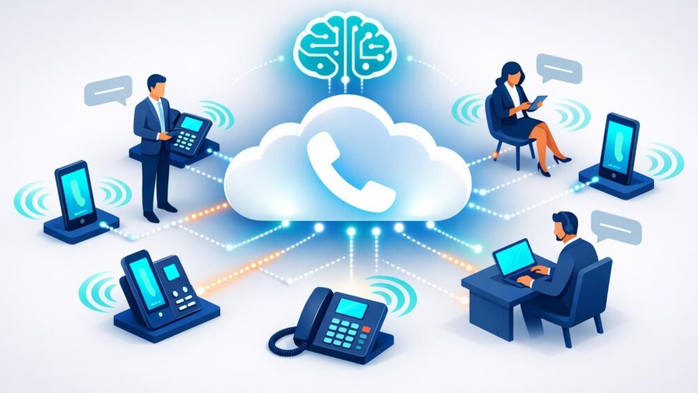 découvrez nos solutions de standard téléphonique sans matériel, 100% logicielles pour une communication d'entreprise simplifiée, flexible et économique.