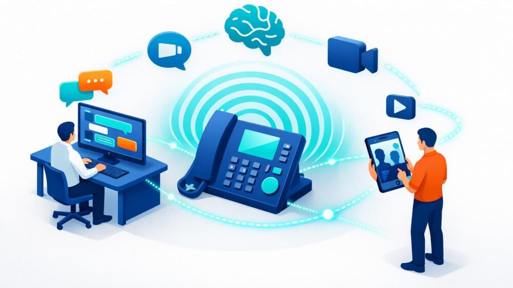 découvrez comment la téléphonie unifiée intègre voix, chat et vidéo en une solution complète pour améliorer la communication et la collaboration au sein de votre entreprise.